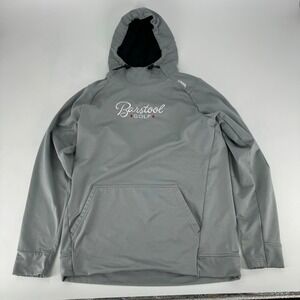 UNRL Barstool Golf Hoodie Mens Size Small Gray Pullover Hooded Sweatshirt